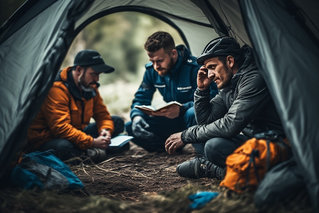 Randonneurs verbalisés par un gendarme